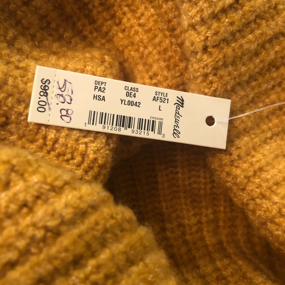 NWT! Madewell rib knit turtleneck sweater - Picture 6 of 9